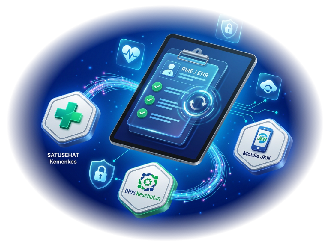 Integrasi Resmi KLIKMEDIS dengan SATUSEHAT Kemenkes, BPJS Kesehatan, dan Mobile JKN